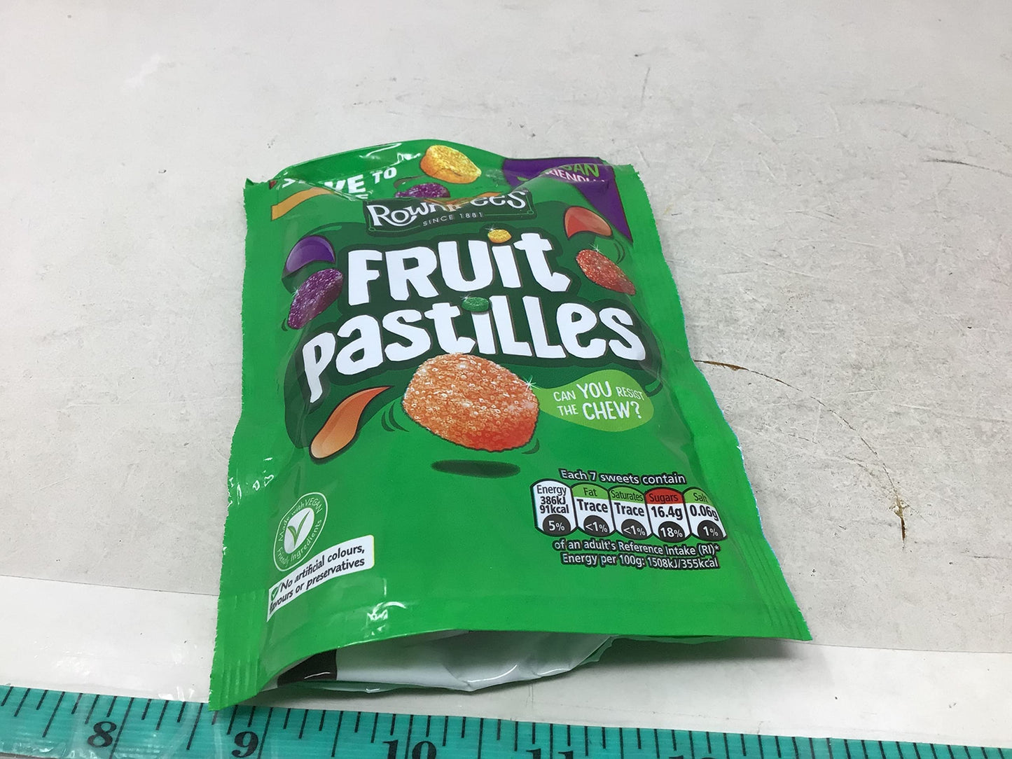 Rowntree's Vegan Friendly Fruit Pastilles Sharing Pouch 143g (Pack of 3)