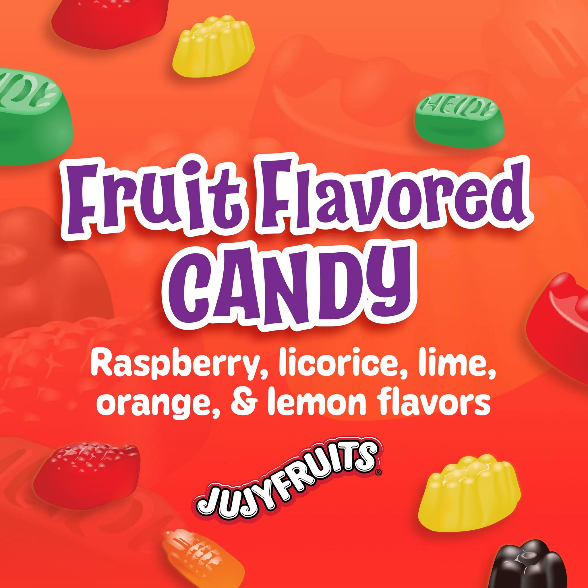 Wonka Jujyfruits Gummy candy, Assorted Gummy Candy, 12oz Resealable Bag