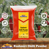 Rani Kashmiri Chilli Powder (Deggi Mirch, Low Heat) Ground Indian Spice 14oz (400g) ~ All Natural, Salt-Free | Vegan | No Colors | Gluten Friendly |