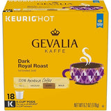 Gevalia Dark Royal Roast K-Cup Coffee Pods (18 Pods)