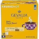 GEVALIA Dark Royal Roast Coffee, K-CUP Pods, 6.2 oz, 18 Count