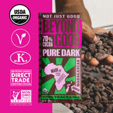 Beyond Good Organic Madagascar Dark Chocolate Bar 70%, 2.64 OZ