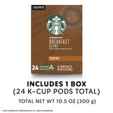 Starbucks Breakfast Blend Coffee K-Cups,24 K-Cups count,(0.44 OZ each)