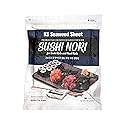 Twice Roasted Seaweed Sheets - 7.50 in x 8.25 in 50 sheets -125 grams (Also Available in 100 Sheets - 250 grams)