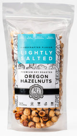 Oregon Farm To Table - Hazelnuts from Premium Growers - Dry Roasted - Lightly Salted - Kosher Certified - 1 LB
