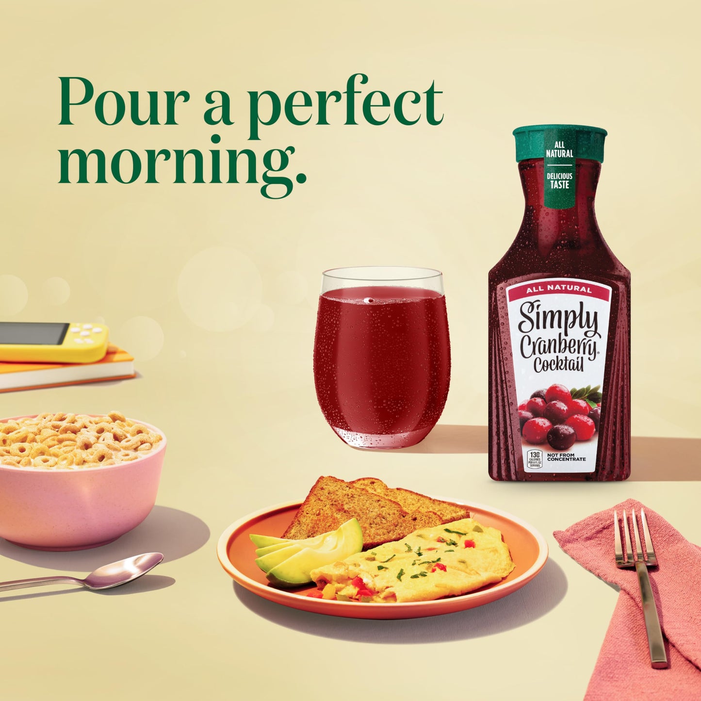 Simply Cranberry Cocktail, 52 Fl Oz Bottle
