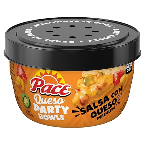 Pace Salsa Con Queso Dip, Cheese Dip, 11 oz Microwavable Bowl