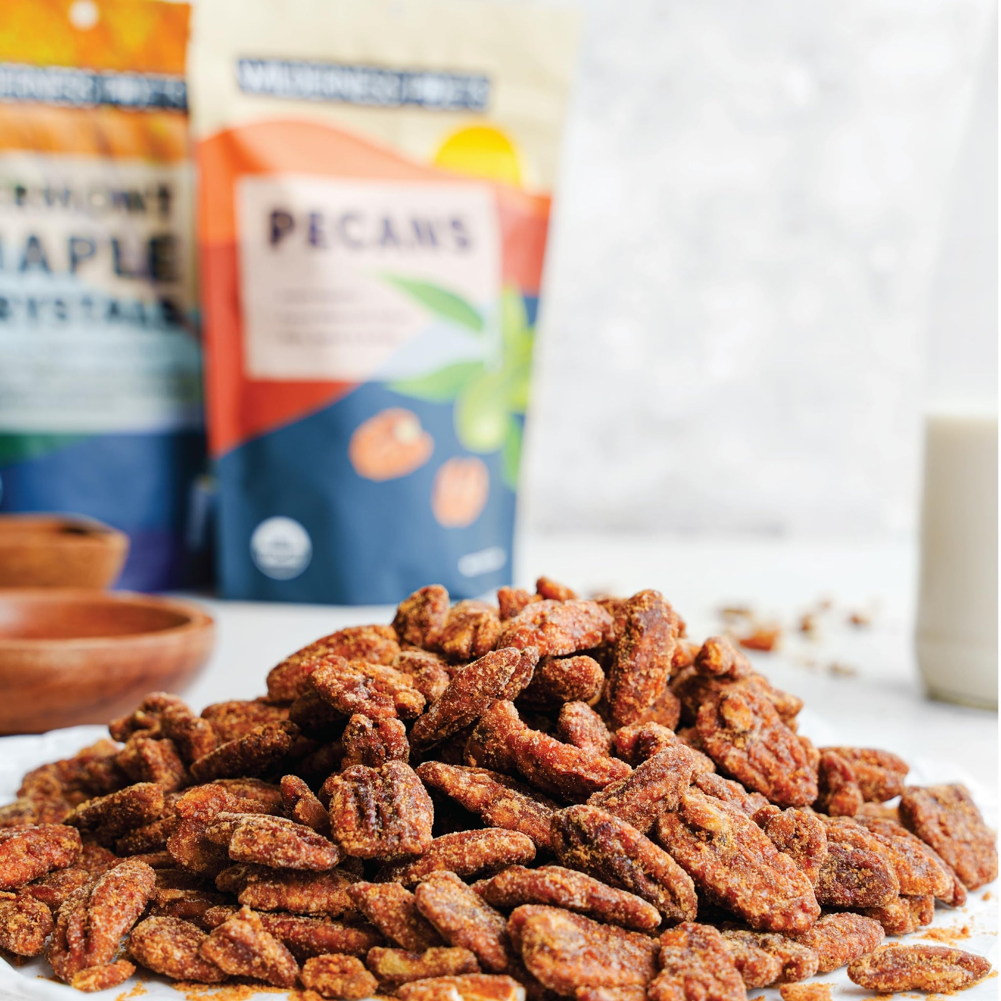 Wilderness Poets, Fancy Mammoth Pecan Halves - Organic, Raw, Large Halves, Sweet and Buttery. No Salt, Shelled. (8 Ounce - 227g)