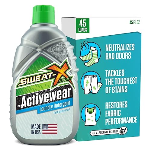 SWEAT X Original Activewear Laundry Detergent Liquid - Natural Washing Detergent for Activewear & Gym Clothes - Non Toxic Laundry Detergent