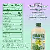 Brewt’s Classic Margarita Mix - Handcrafted Cocktail & Mocktail Mixer with Real Lime Juice, No Additives or Preservatives, Real Ingredients, - Classic