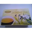 Green Fresh Jasmine Tea 100% All Natural, (200 g) 100 Tea Bags Individually Wrapped