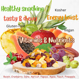 Dried Mixed Fruit Dices Medley - by Its Delish, 40 OZ Jumbo Container | Healthy Snacks for Adults, Kids & Pets | Fresh Cut Snack Mix Dry Fruit