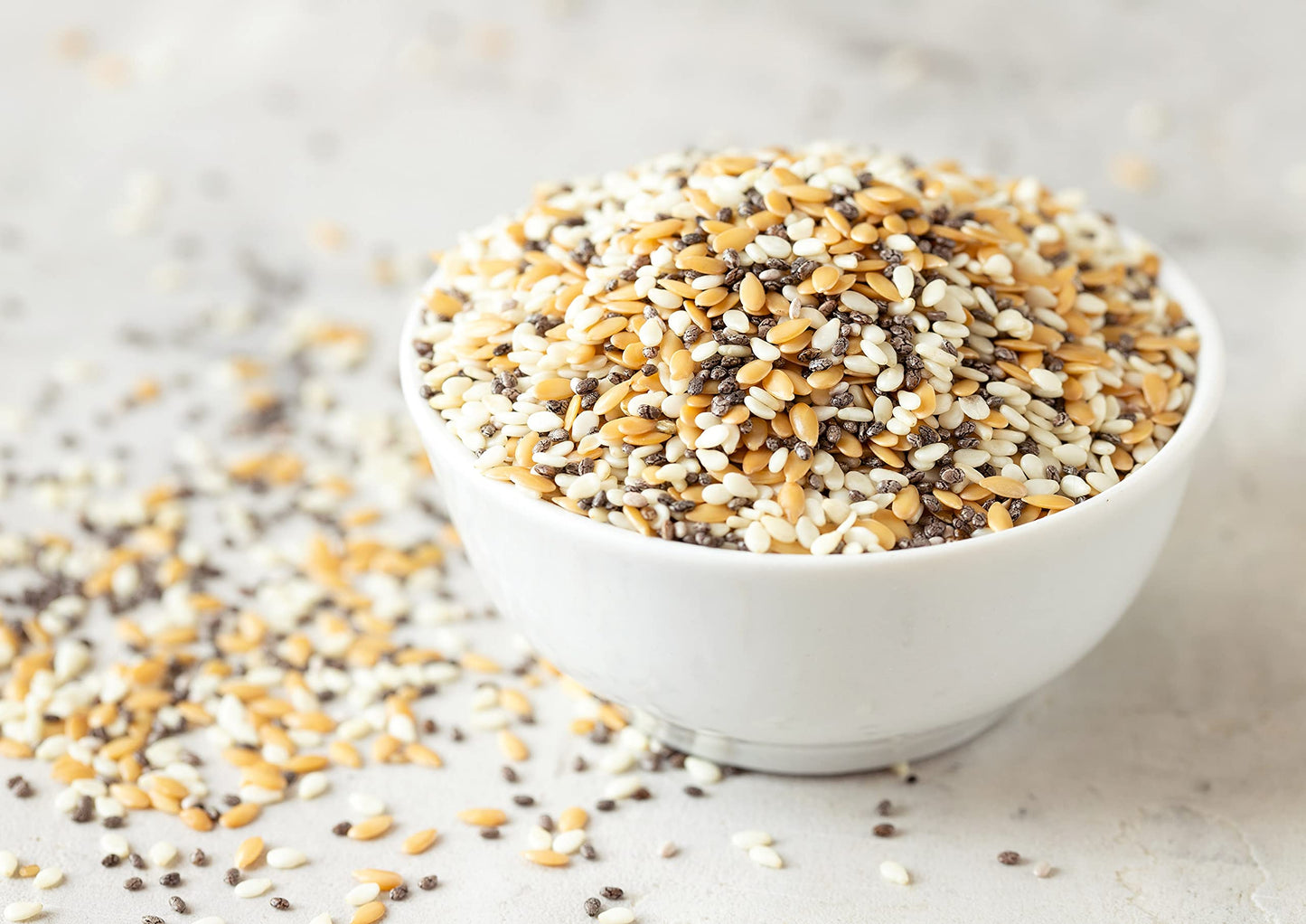 Food to Live Organic Omega-3 Seeds Mix with Flax, Chia and Sesame, 20 Pounds Non-GMO Whole Seeds, Raw, Kosher, Vegan. Rich in Omega 3 Fatty Acids