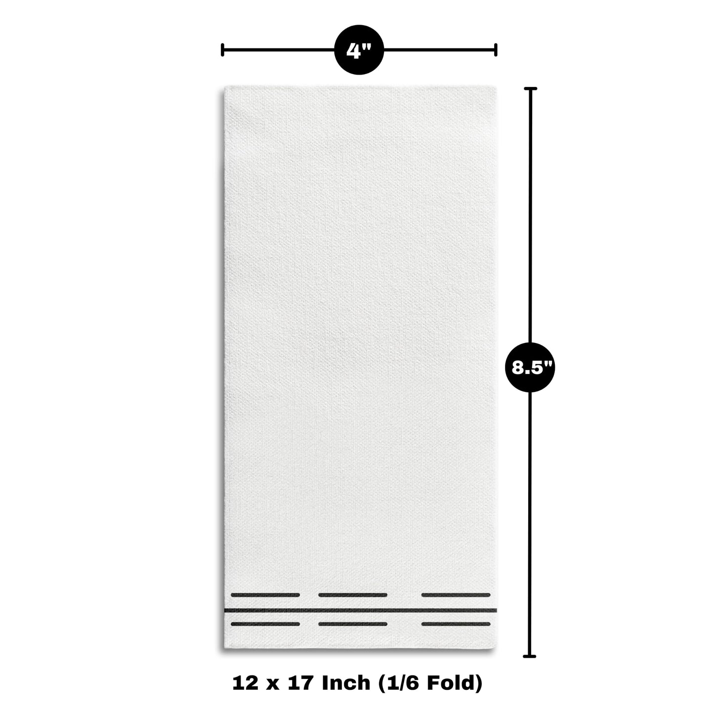 100 Pack Linen Feel Guest Paper Hand Towels | Disposable Super Absorbent Airlaid Paper Towels For Bathroom, Party, Weddings, Or Events | 12 x 17