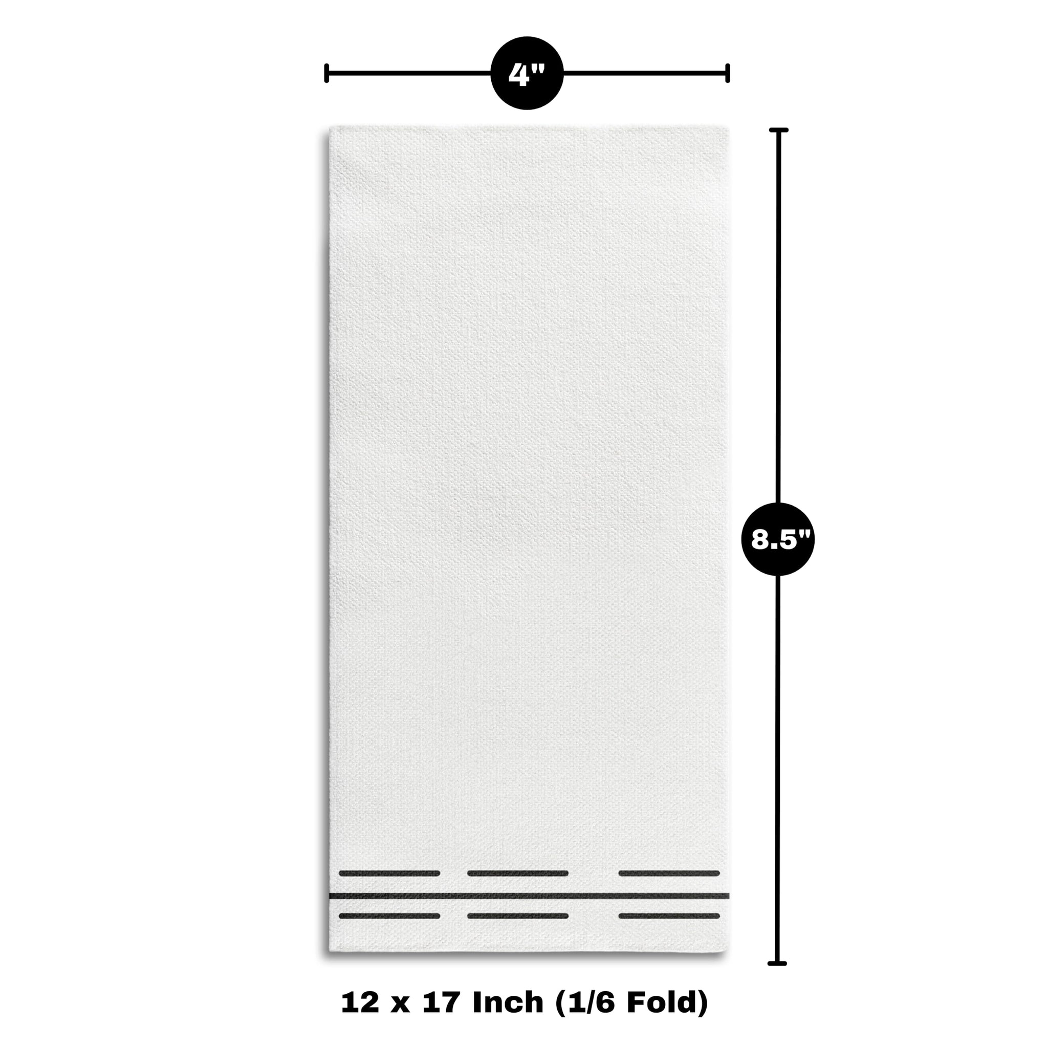 100 Pack Linen Feel Guest Paper Hand Towels | Disposable Super Absorbent Airlaid Paper Towels For Bathroom, Party, Weddings, Or Events | 12 x 17