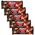 Laima Dark Chocolate (50%) with Caramel and Waffles, 90g Bars (Pack of 5), Sarkan? Magone (Red Poppy)