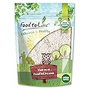 Food to Live Organic Hulled Buckwheat Flour, 1 Pound Non-GMO, Finely Milled Raw Groats, Kosher, Vegan Powder. Good Source of Fiber, Protein. Wheat