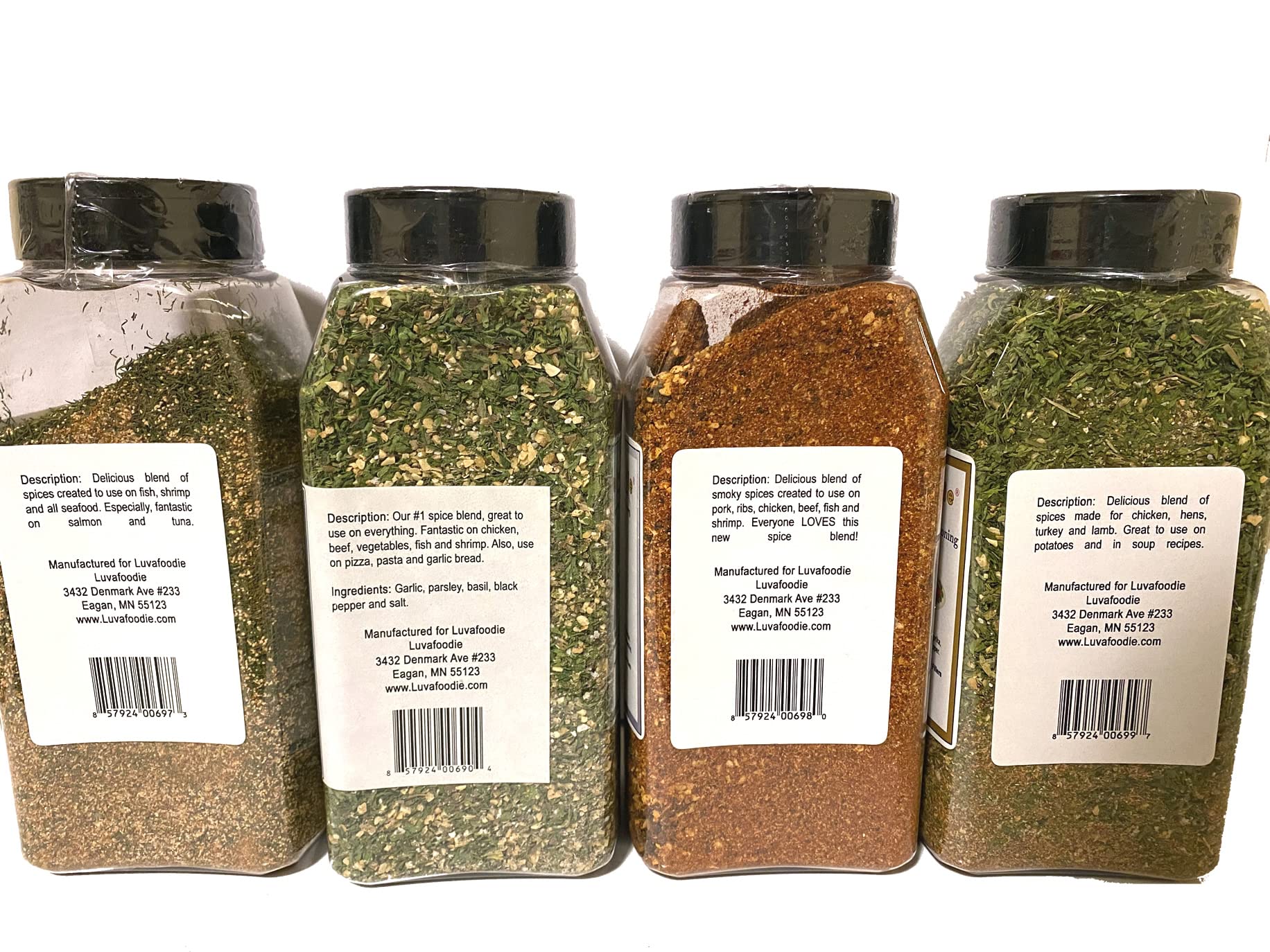 Luvafoodie Quart-Sized Spice Blends Variety Pack