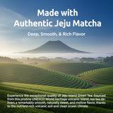 Coffee Bean Matcha Latte Sticks, 8 Single-Serve Packets - Made with Jeju Matcha for a Smooth, Balanced Green Tea Latte - Enjoy Hot or Iced