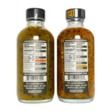 Hell Fire Detroit Manzana & Habanero Combo (Hot) Hot Sauce, Crafted with Fresh, Fire-Roasted Chile Peppers, All-Natural, Vegan, Gluten-Free, Low