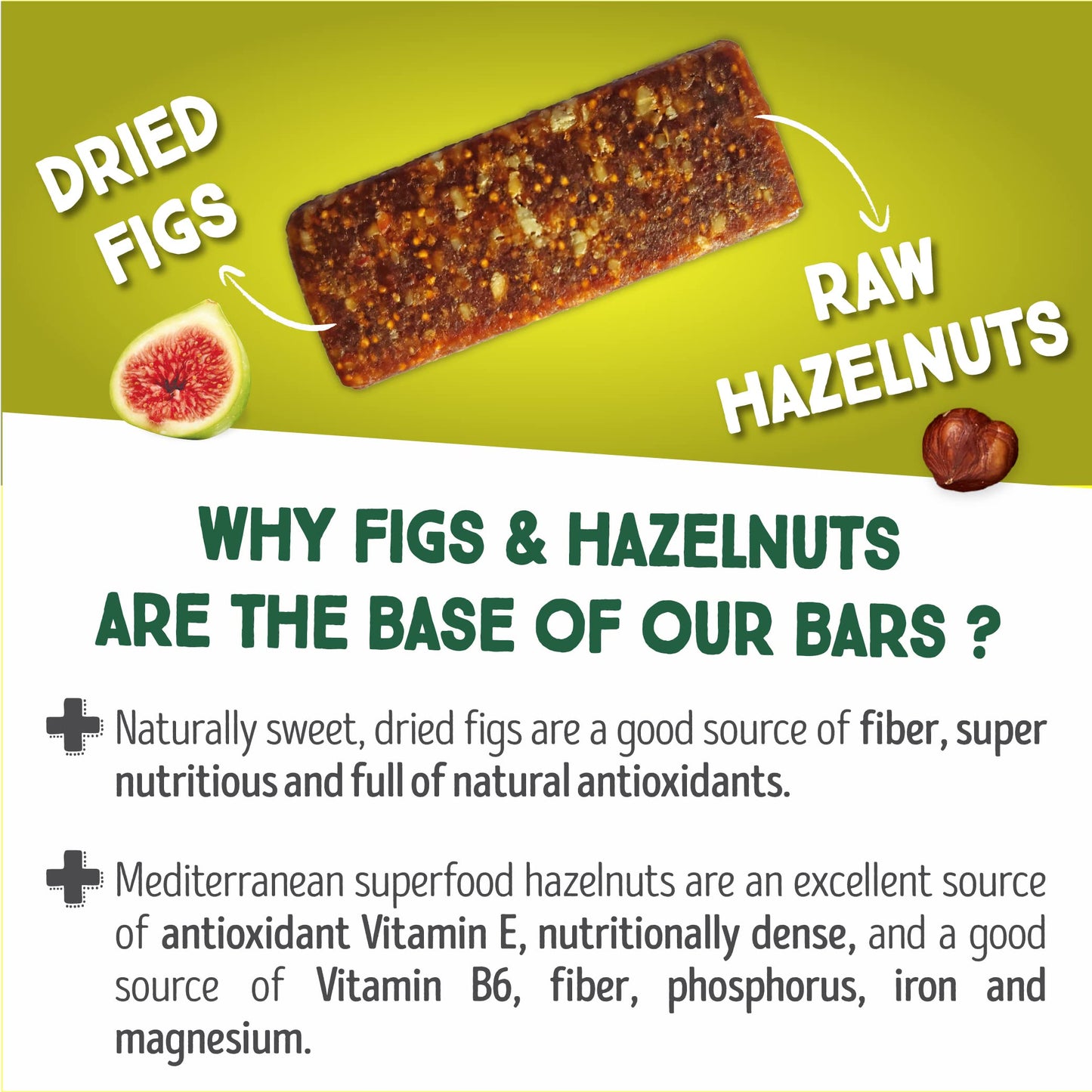 Happy Village Organic Fig & Nut Bars, DATE | Only 3 Ingredients, Gluten Free, No Added Sugar, Kosher, Non-GMO, Vegan, Good Source of Fiber | Organic