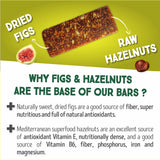Happy Village Organic Fig & Nut Bars, DATE | Only 3 Ingredients, Gluten Free, No Added Sugar, Kosher, Non-GMO, Vegan, Good Source of Fiber | Organic