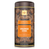 Teabloom Orange Chai Loose Leaf Black Tea with Citrus & Spice | Bold Cinnamon, Clove & Orange Flavor | Canister Makes 35-50 Cups | Gift-Ready Reusable