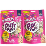 Bonkers Purrpops, Freeze Dried Limited Easter Chicky Licks Chicken Recipe Flavored Egg-Shaped Lollipop Cat Treats, Treats for Training, for All Breeds