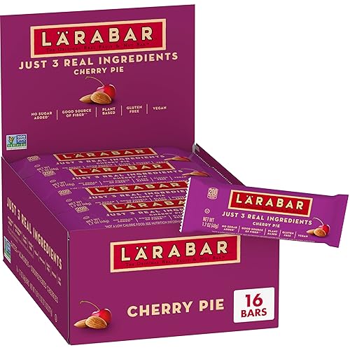 Larabar Cherry Pie Fruit and Nut Bar, Gluten Free and Vegan, 27.2 oz, 16 Ct