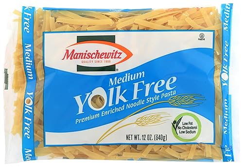 Manischewitz Yolk Free Medium Noodles, 12 OZ
