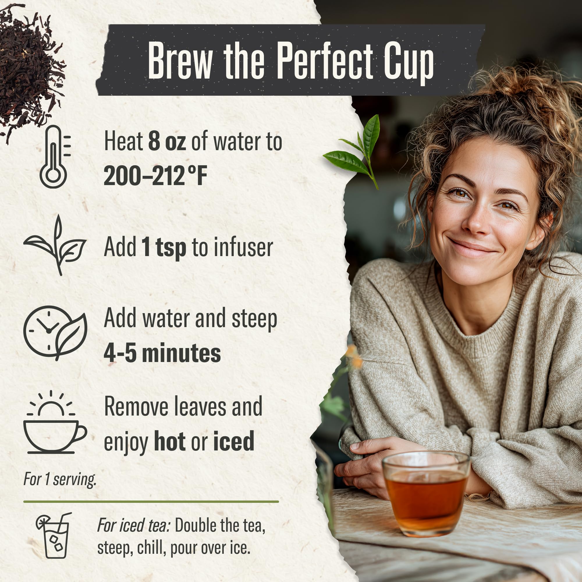 Numi Organic Breakfast Blend Tea, Loose Leaf Black Tea, 16 oz Bulk Pouch, Organic Loose Leaf Tea Brews 200 Cups, Full-Bodied Breakfast Blend, Strong