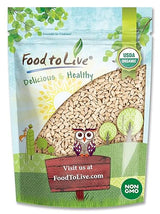 Food to Live - Organic Sunflower Seeds, 1 Pound - Hulled, Raw, Non-GMO, Dried Kernels, Unsalted, Kosher, Vegan, Keto, Paleo, Sirtfood, Bulk, Low