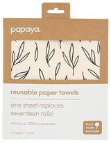 Papaya. Call Me Twiggy Reusable Paper Towels 2 Count, 2 CT