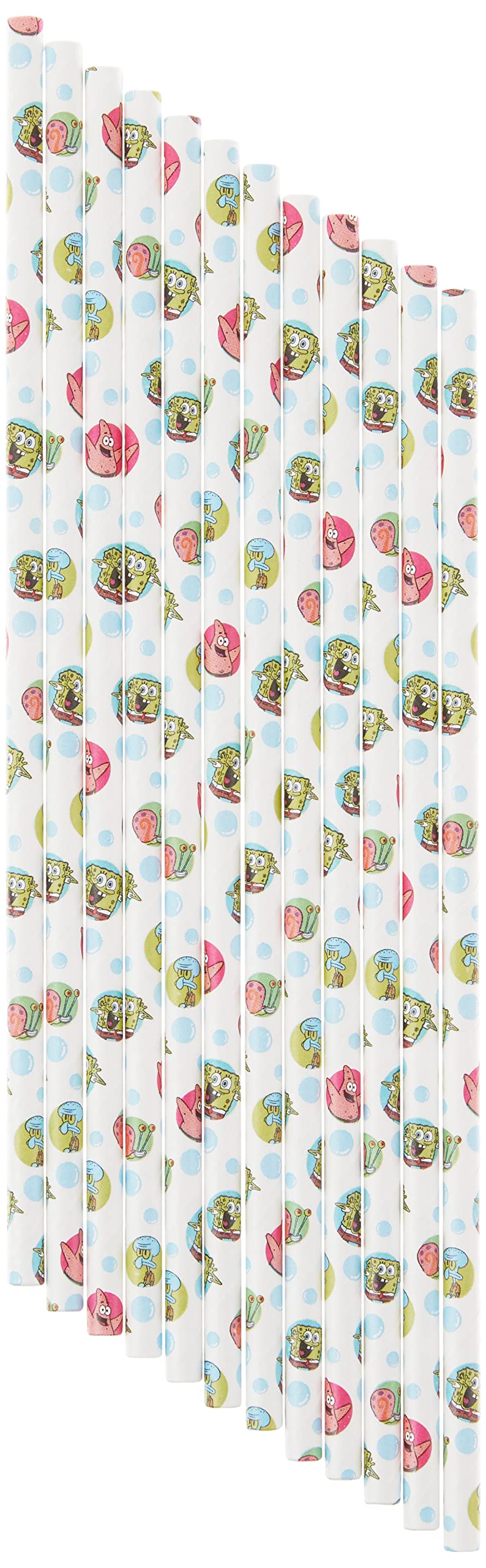 Glad for Kids SpongeBob SquarePants Paper Plates,8.5 Inches-Bubbles Plates for Kids-Heavy Duty Disposable Paper Plates for All Occasions-Kids