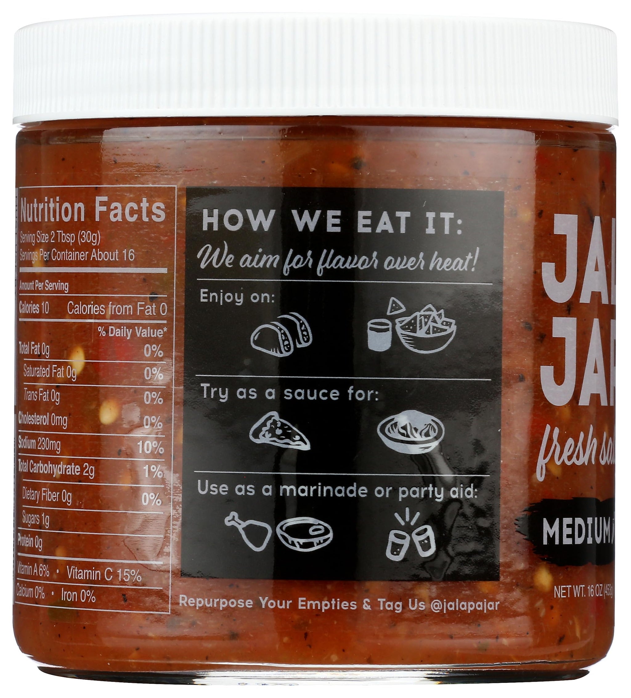 Jalapa Jar Brooklyn Blend Medium Salsa, 16 OZ