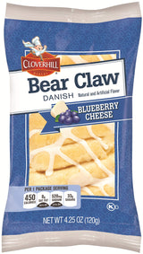 Bear Claw Blueberry Cheese Danish, 4.25 Ounce - 36 per case._AB
