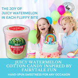 CHOCOLATE STORYBOOK Gourmet Flavored Cotton Candy - Unique Idea for Holidays, Birthdays, Gag Gifts, Party Favors (Juicy Watermelon, 1.75 oz, 2-Pack)