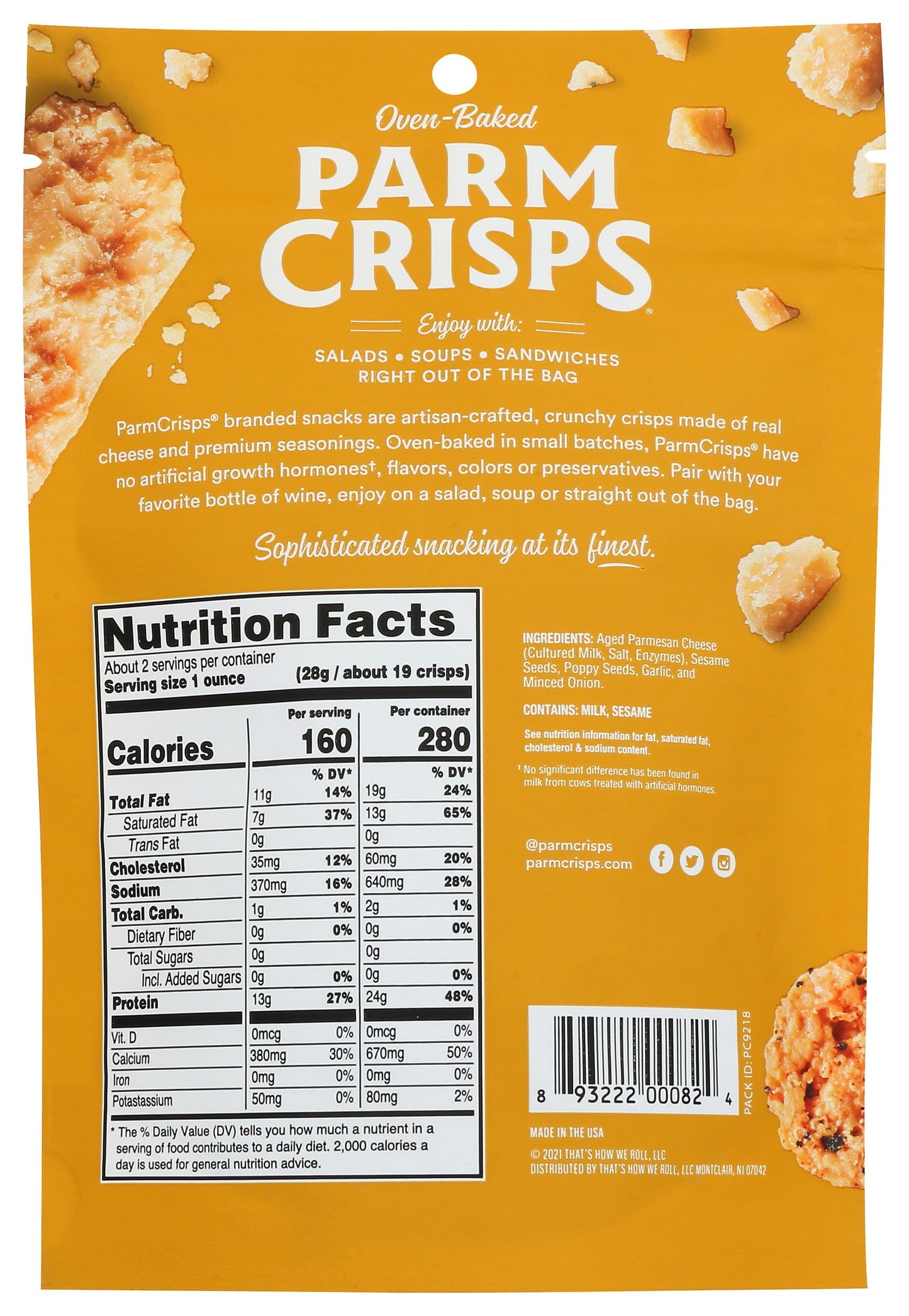 Parmcrisps, Everything Crisps, 1.75 Ounce