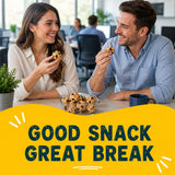 SHOPSHIPNOW Lemon Blueberry Granola Bites, Organic Oat Snack Packs, Individually Wrapped Bite Size, 10 Count, 8.5 oz