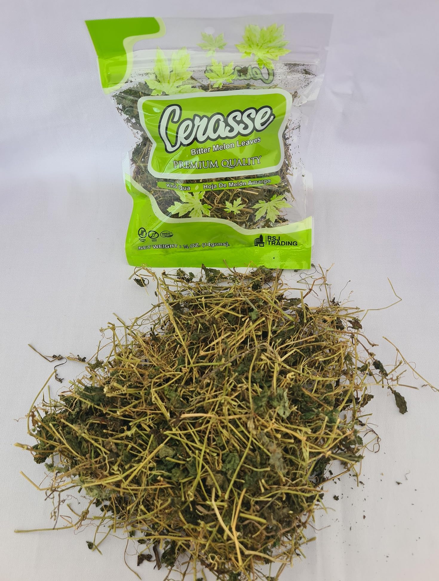 Cerasse Tea, Bitter Melon Bush Tea 0.5oz BUY MORE SAVE MORE, 3Pack, 5Pack and 48Pack (case) OPTIONS. Wildcrafted, Natural, Fresh, Selected by RSJ