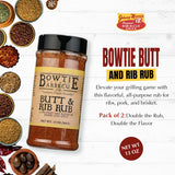 Bowtie Butt and Rib Rub, Dry Barbecue Spice Blend, Seasoning Mix Barbecue Spice Blend, Butt and Rib Seasoning, Premium BBQ Rub for Ribs, Steak