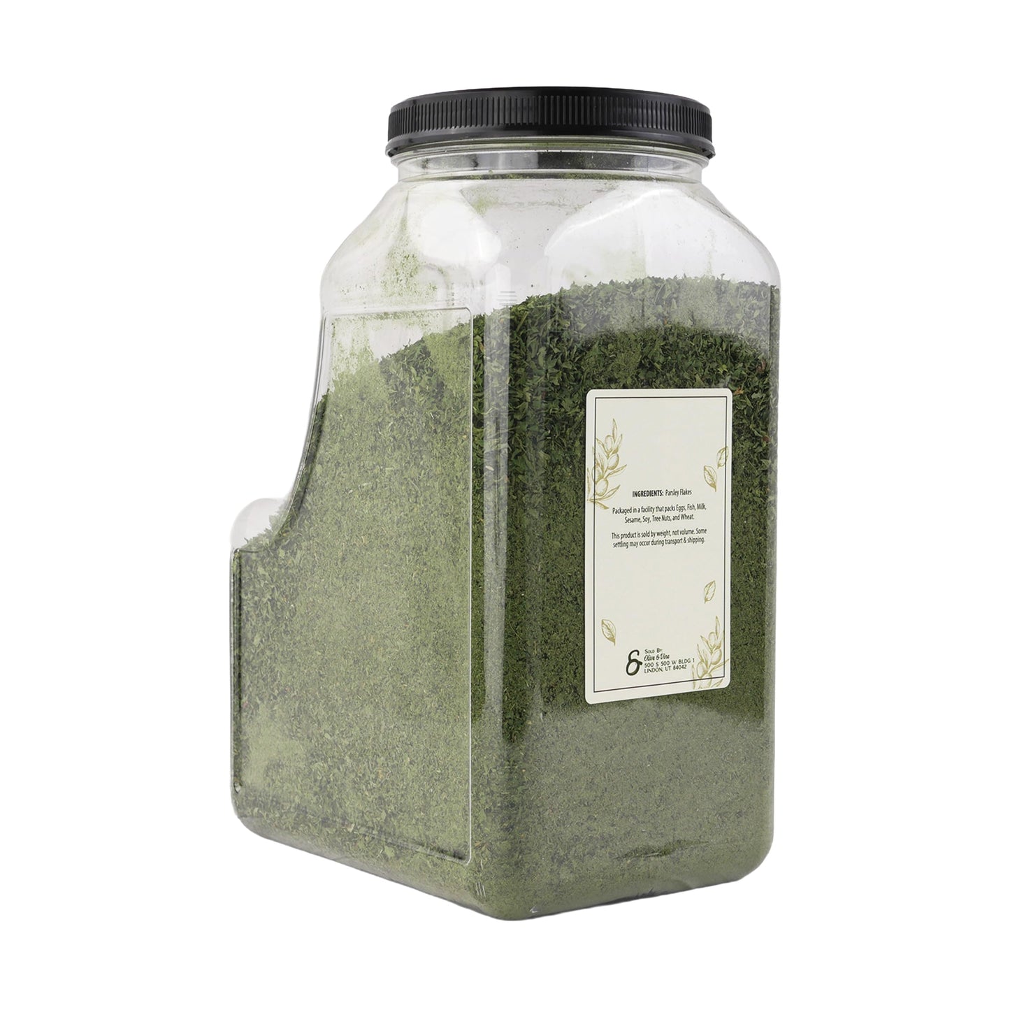 Olive & Vine Parsley Flakes, Fresh Herbal Flavor, Seasoning for Soups, Salads, Pasta, Rich Tradition, Authentic Taste, For Global Recipes (12.8 Ounce)