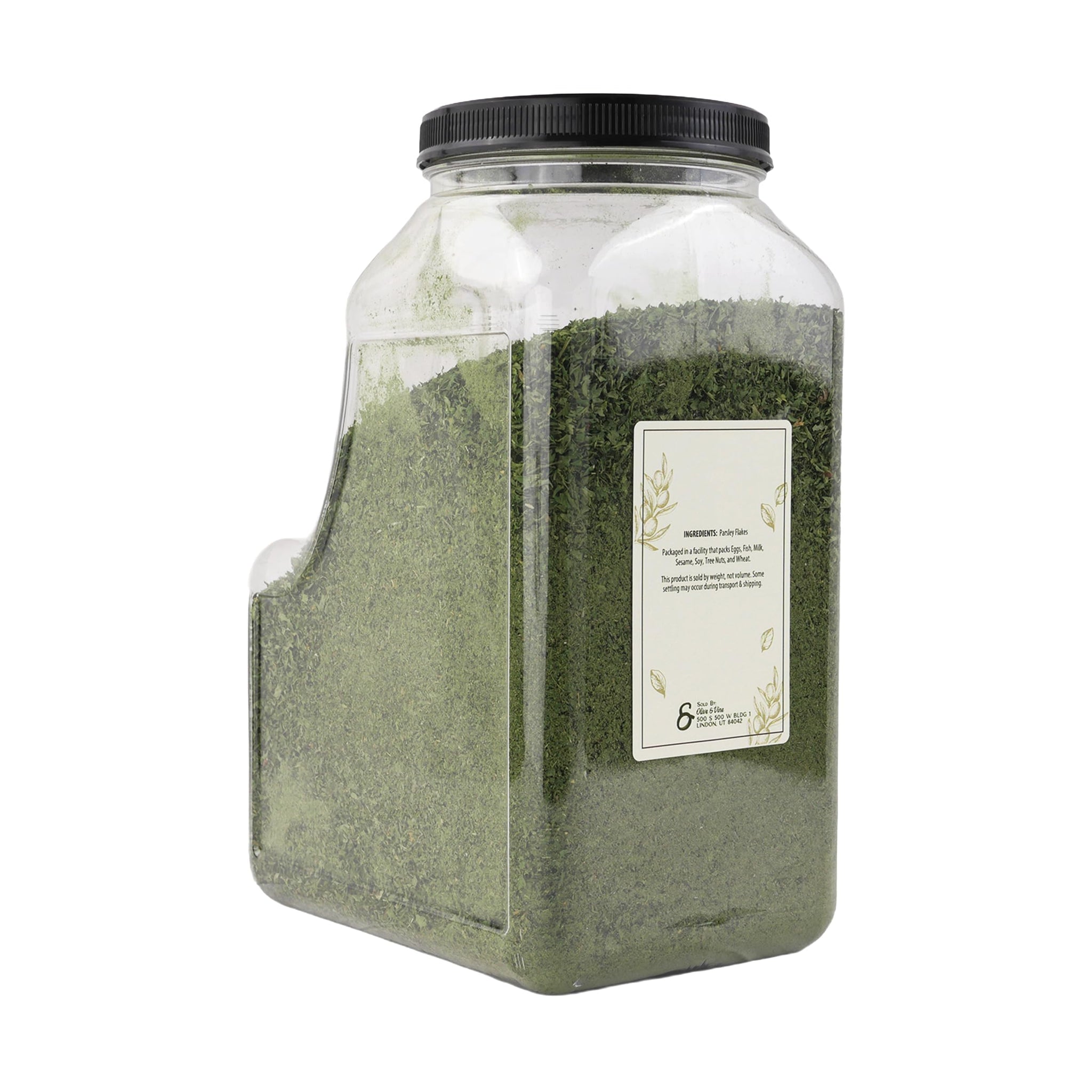 Olive & Vine Parsley Flakes, Fresh Herbal Flavor, Seasoning for Soups, Salads, Pasta, Rich Tradition, Authentic Taste, For Global Recipes (12.8 Ounce)