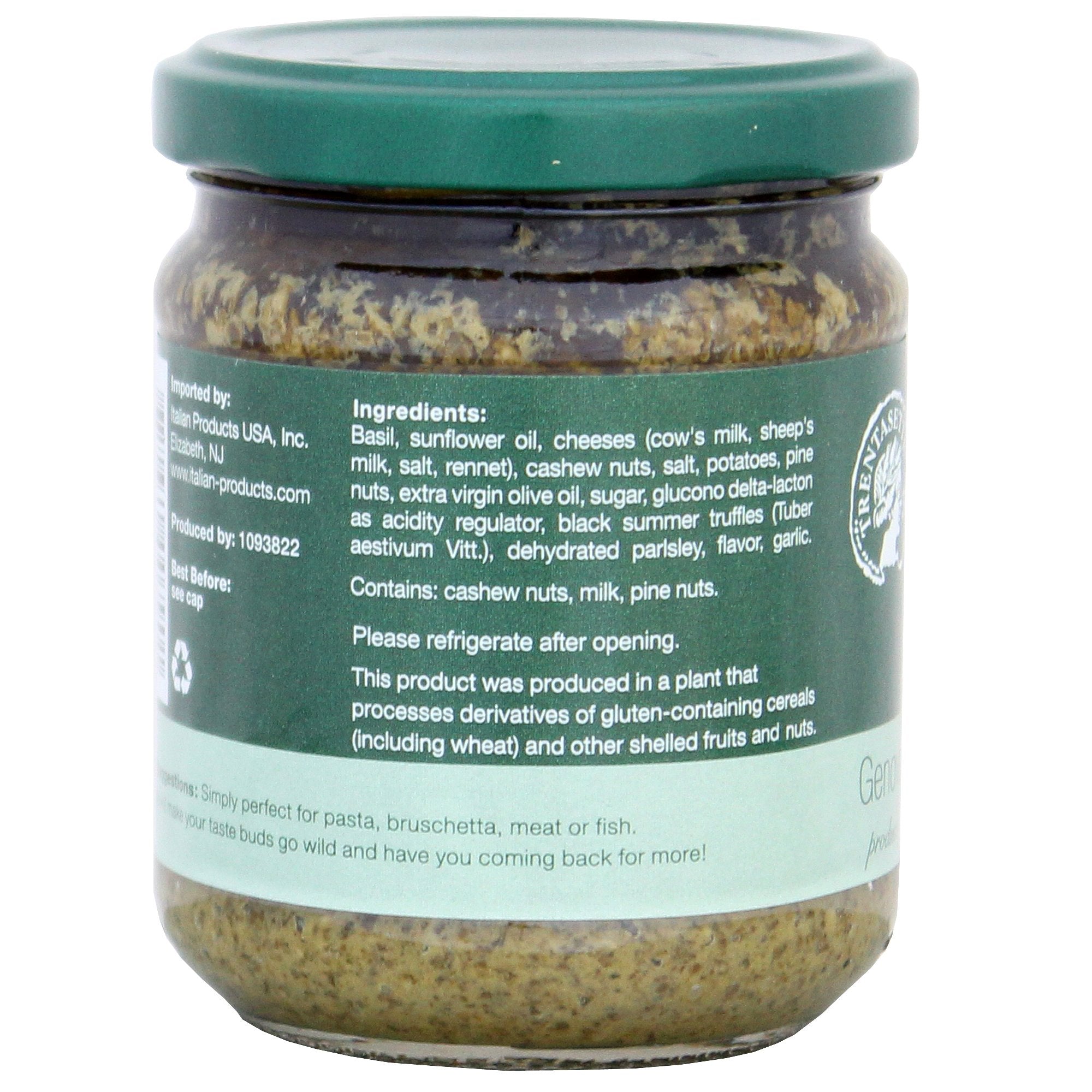 TRENTASETTE 37 Genovese With Truffles Pesto Sauce, 6.3 OZ