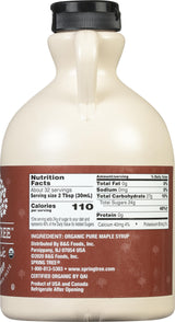Spring Tree 100% Pure Organic Maple Syrup, 32 Ounce