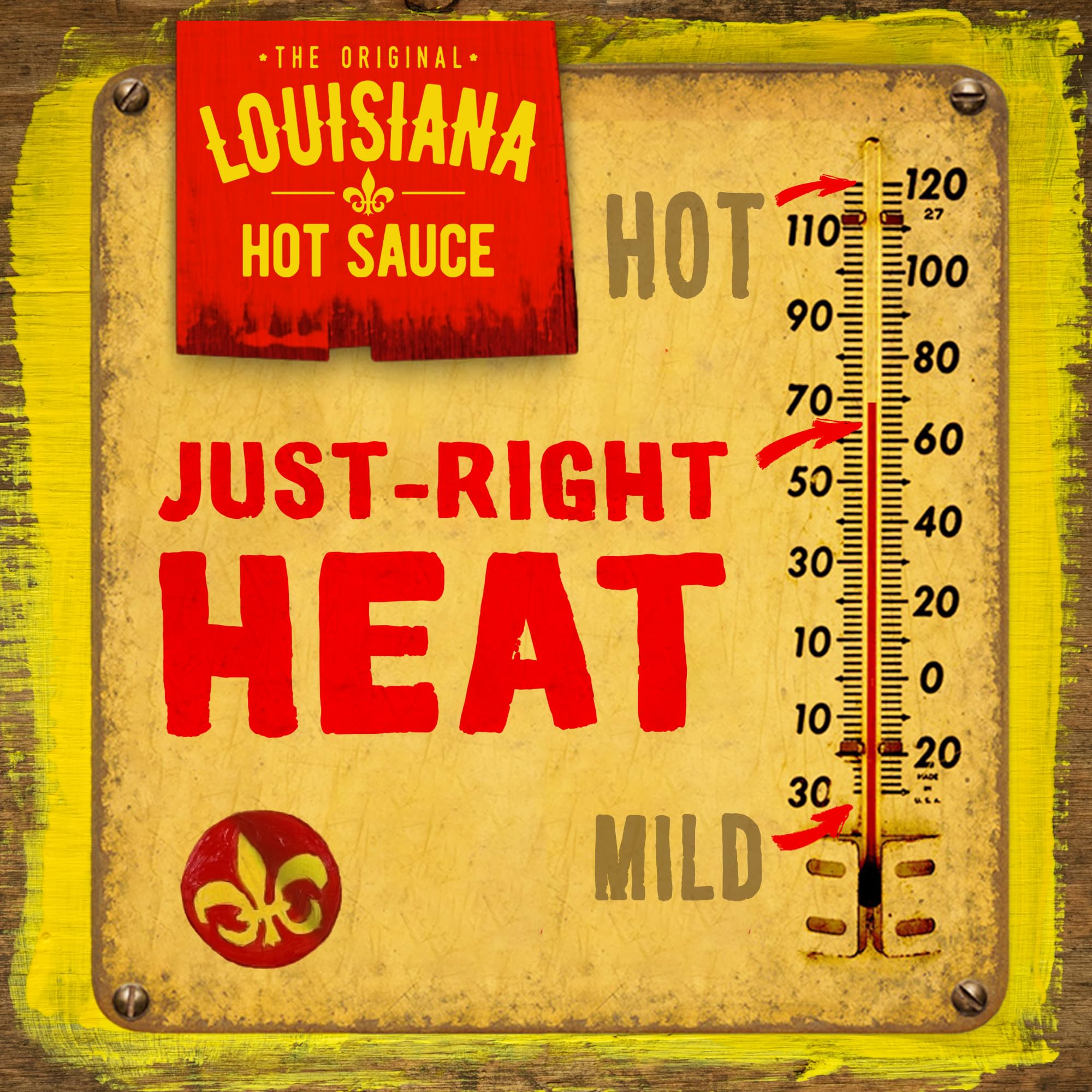 Louisiana Hot Sauce, 12oz Bottle, Classic Spicy Aged Pepper Sauce for Wings, Tacos, Eggs, and Everyday Dishes, Balanced Flavor Condiment, Kosher