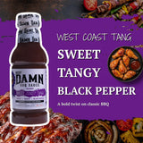Best Damn BBQ Sauce West Coast Tang Barbecue Sauce BBQ 2-20 oz. Bottles