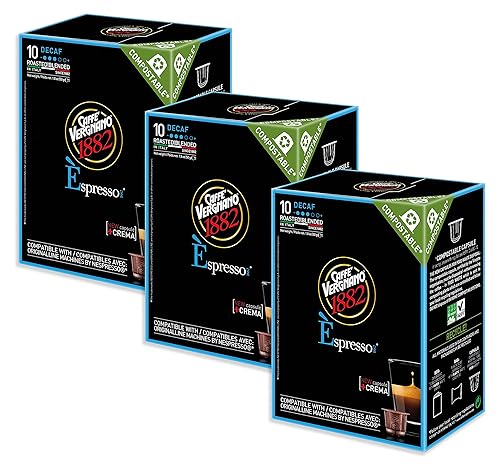 Caffe Vergnano Èspresso Decaf 3 Packs x 10 Capsules
