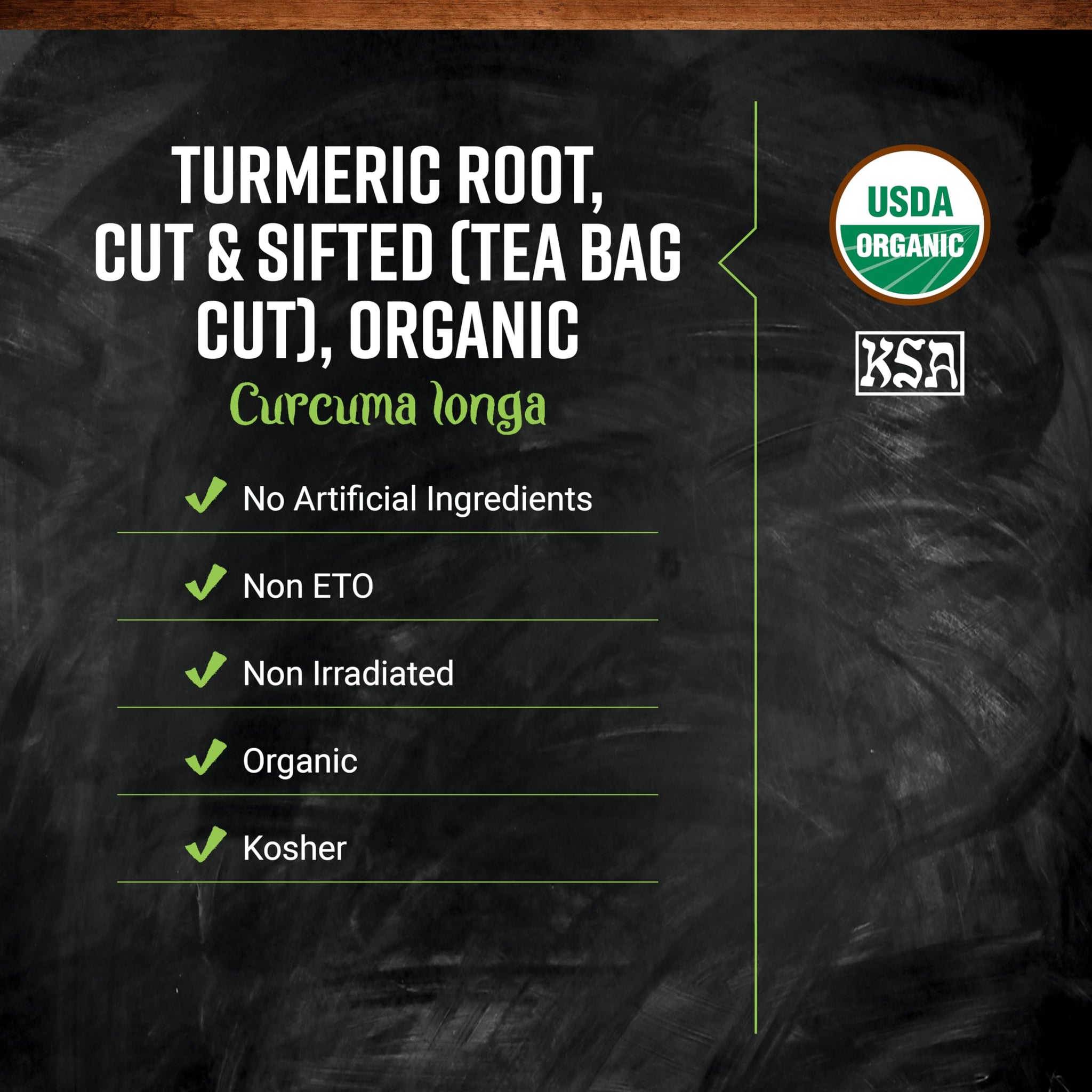 Frontier Organic Tea Bag Cut Turmeric Root, 1-Pound Bulk, Ideal for Iced Tea, Pickling Brines, Hot Tea, Sweet, Warm, Peppery