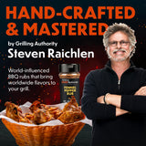 Steven Raichlen's Planet Barbecue Gourmet BBQ Rubs & Spices Gift Box 6 Pack- Grill Seasonings Set with Worldwide Flavors- Great Grilling Gift for Men